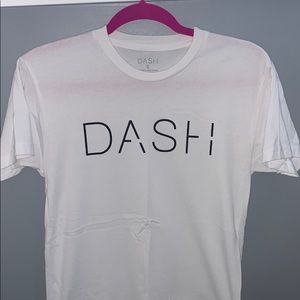 DASH (Kardashian) white crew neck T-shirt